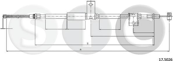 STC T483349 - Трос, гальмівна система autocars.com.ua