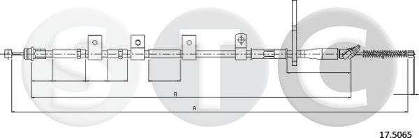 STC T483358 - Трос, гальмівна система autocars.com.ua