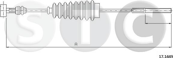 STC T483507 - Трос, гальмівна система autocars.com.ua