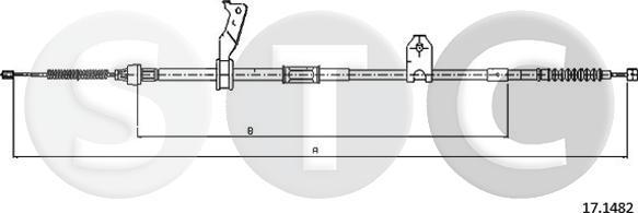 STC T483526 - Трос, гальмівна система autocars.com.ua