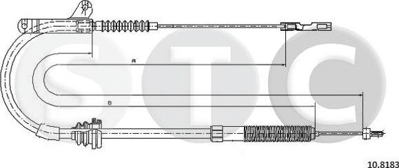 STC T483569 - Тросик, cтояночный тормоз avtokuzovplus.com.ua