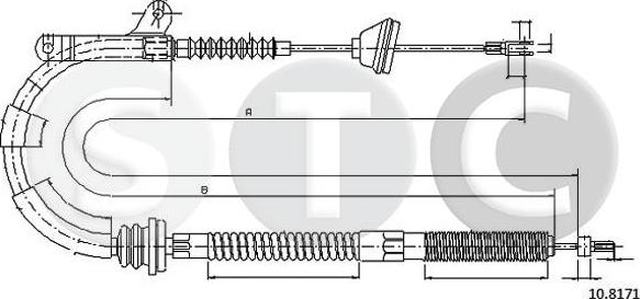 STC T483574 - Тросик, cтояночный тормоз avtokuzovplus.com.ua