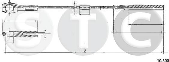 STC T483606 - Трос, управление сцеплением avtokuzovplus.com.ua