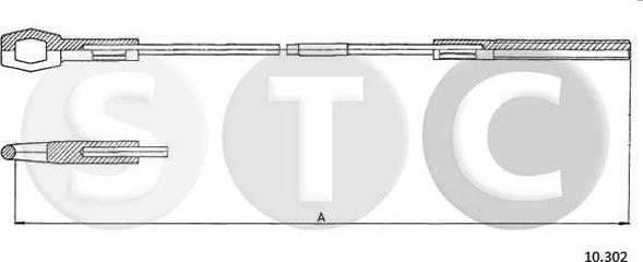 STC T483607 - Трос, управління зчепленням autocars.com.ua