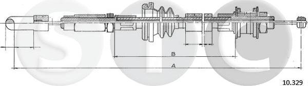 STC T483619 - Трос, управление сцеплением avtokuzovplus.com.ua