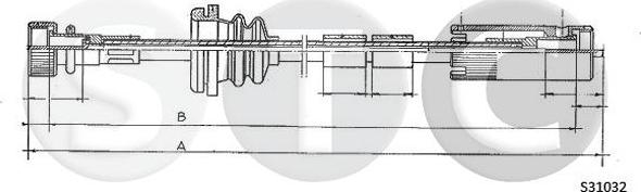 STC T483659 - Тросик спідометра autocars.com.ua