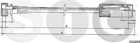 STC T483668 - Тросик спідометра autocars.com.ua