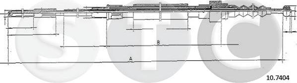 STC T483727 - Трос, гальмівна система autocars.com.ua