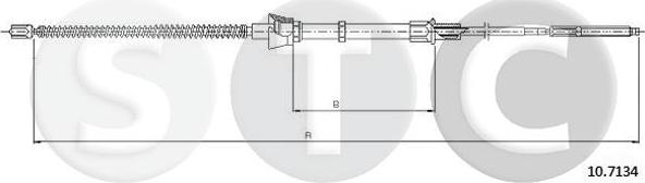 STC T483736 - Тросик, cтояночный тормоз avtokuzovplus.com.ua