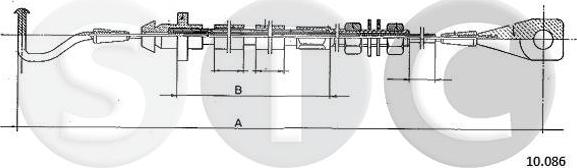 STC T483791 - Тросик газу autocars.com.ua