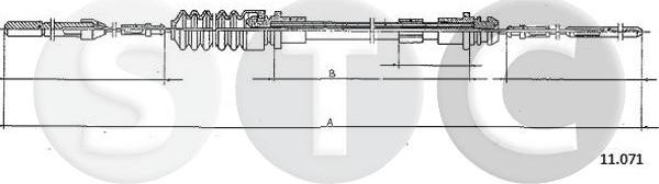 STC T483816 - Тросик газу autocars.com.ua