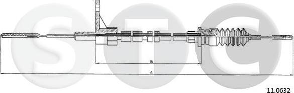 STC T483819 - Тросик газу autocars.com.ua
