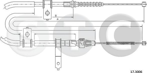 STC T483869 - Трос, гальмівна система autocars.com.ua