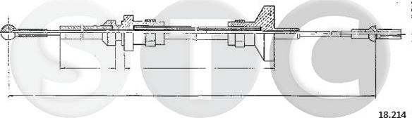 STC T483918 - Трос, управління зчепленням autocars.com.ua