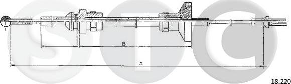 STC T483919 - Трос, управління зчепленням autocars.com.ua