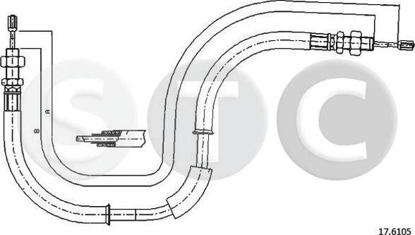 STC T483923 - Трос, гальмівна система autocars.com.ua