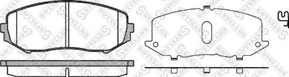 Stellox 001 097-SX - Гальмівні колодки, дискові гальма autocars.com.ua