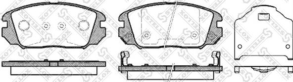 Stellox 002 006-SX - Гальмівні колодки, дискові гальма autocars.com.ua