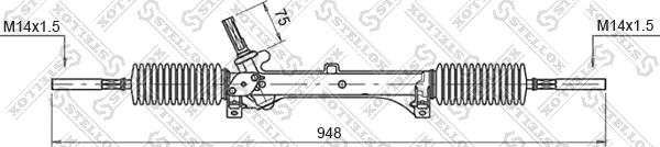 Stellox 00-35005-SX - Рульовий механізм, рейка autocars.com.ua