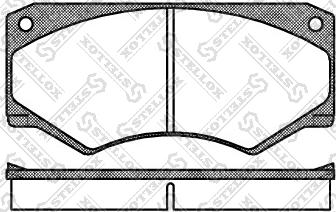 Stellox 058 000B-SX - Тормозные колодки, дисковые, комплект avtokuzovplus.com.ua