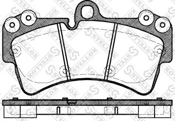 Stellox 1006 000B-SX - Тормозные колодки, дисковые, комплект avtokuzovplus.com.ua