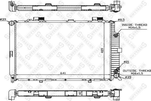 Stellox 10-25092-SX - Радиатор, охлаждение двигателя autodnr.net