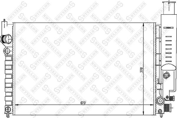 Stellox 10-25126-SX - Радіатор, охолодження двигуна autocars.com.ua