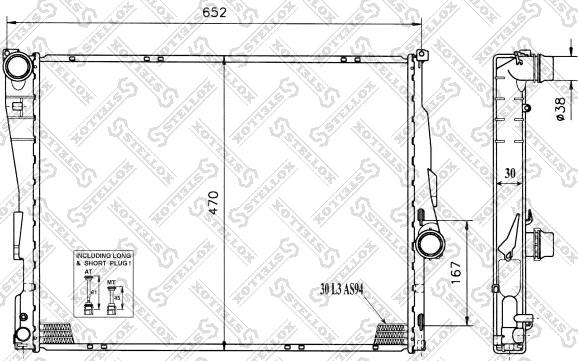 Stellox 10-25128-SX - Радіатор, охолодження двигуна autocars.com.ua