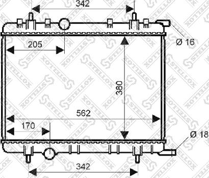 Stellox 10-25133-SX - Радіатор, охолодження двигуна autocars.com.ua