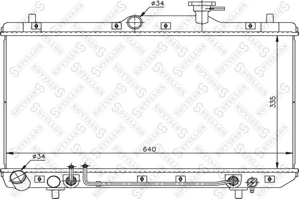 Stellox 10-25162-SX - Радіатор, охолодження двигуна autocars.com.ua