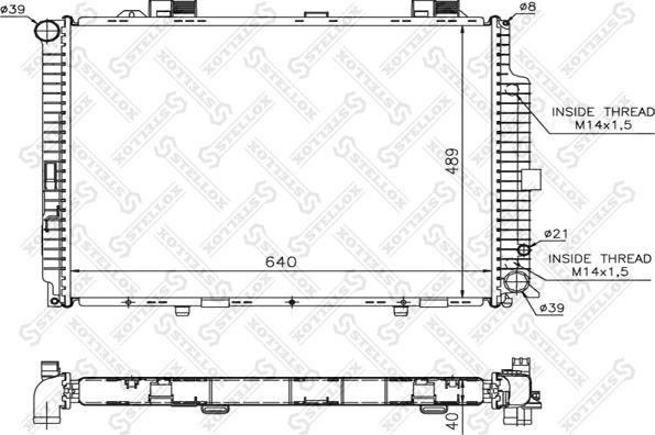 Stellox 10-25220-SX - Радиатор, охлаждение двигателя autodnr.net