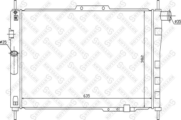 Stellox 10-25326-SX - Радиатор, охлаждение двигателя avtokuzovplus.com.ua