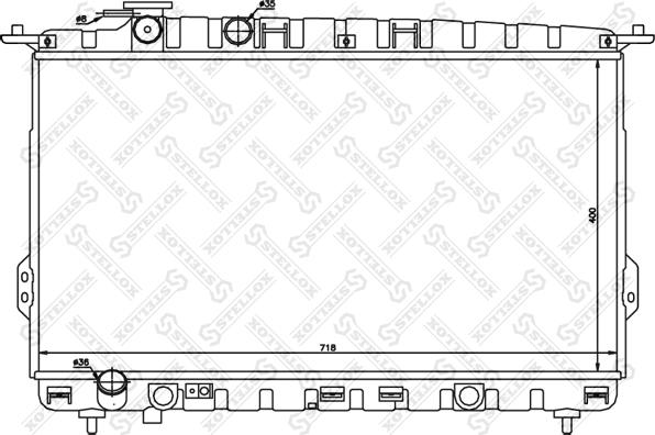 Stellox 10-25344-SX - Радіатор, охолодження двигуна autocars.com.ua