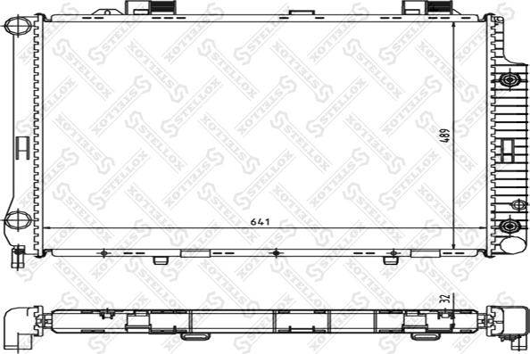 Stellox 10-25345-SX - Радіатор, охолодження двигуна autocars.com.ua