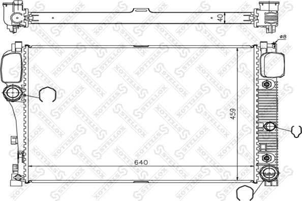 Stellox 10-25347-SX - Радиатор, охлаждение двигателя avtokuzovplus.com.ua