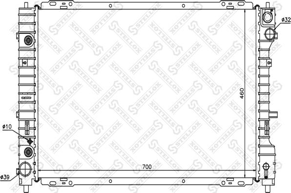 Stellox 10-25380-SX - Радиатор, охлаждение двигателя autodnr.net