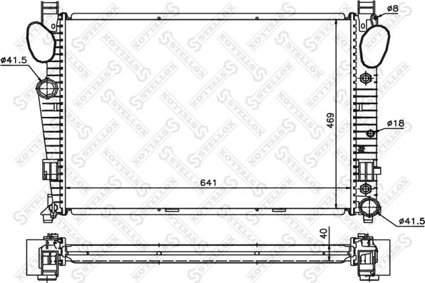 Stellox 10-25426-SX - Радиатор, охлаждение двигателя avtokuzovplus.com.ua