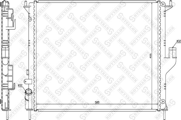 Stellox 10-25450-SX - Радиатор, охлаждение двигателя autodnr.net