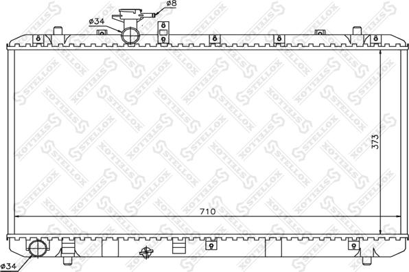 Stellox 10-25461-SX - Радіатор, охолодження двигуна autocars.com.ua