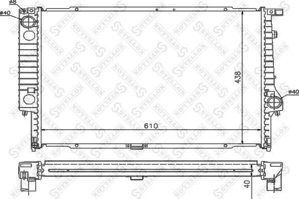 Stellox 10-25547-SX - Радиатор, охлаждение двигателя autodnr.net