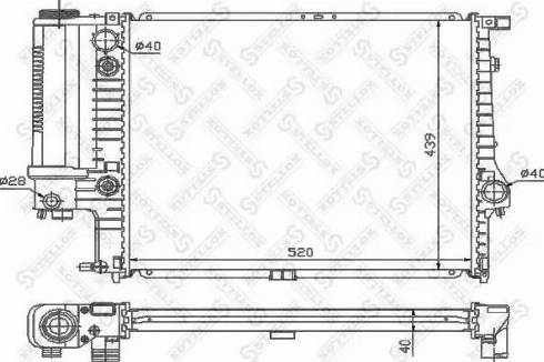 Stellox 10-25552-SX - Радиатор, охлаждение двигателя autodnr.net