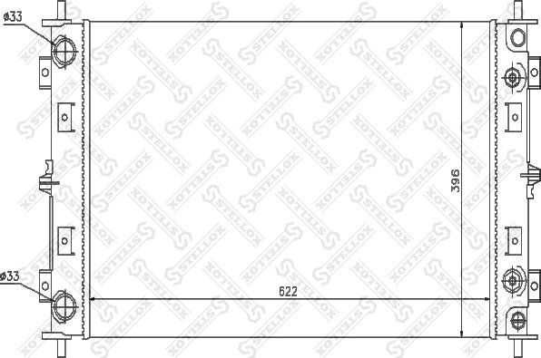 Stellox 10-25610-SX - Радіатор, охолодження двигуна autocars.com.ua