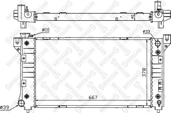 Stellox 10-25618-SX - Радіатор, охолодження двигуна autocars.com.ua