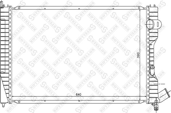 Stellox 10-25639-SX - Радиатор, охлаждение двигателя avtokuzovplus.com.ua