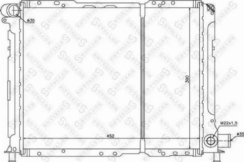 Stellox 10-25704-SX - Радіатор, охолодження двигуна autocars.com.ua