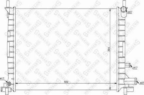 Stellox 10-25800-SX - Радіатор, охолодження двигуна autocars.com.ua