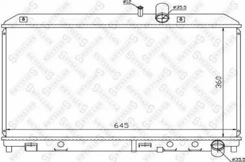 Stellox 10-25849-SX - Радиатор, охлаждение двигателя avtokuzovplus.com.ua