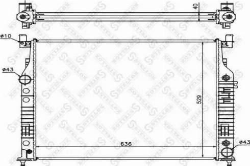 Stellox 10-25878-SX - Радиатор, охлаждение двигателя avtokuzovplus.com.ua