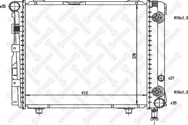 Stellox 10-25893-SX - Радиатор, охлаждение двигателя autodnr.net