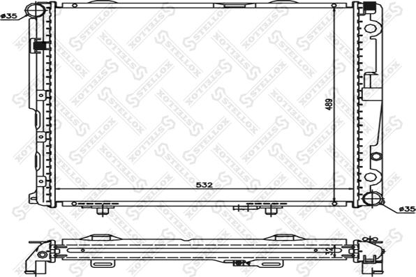 Stellox 10-25901-SX - Радіатор, охолодження двигуна autocars.com.ua